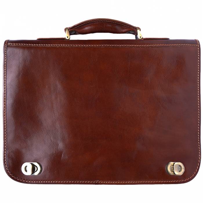 Italian Artisan Leather Briefcase