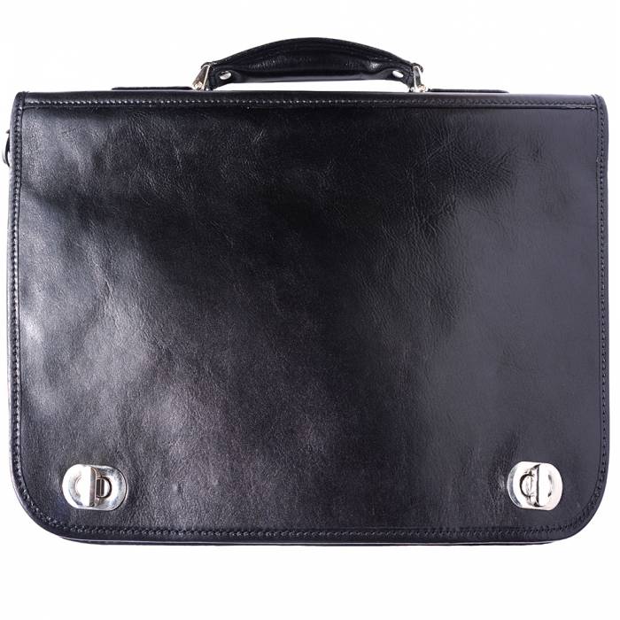 Italian Artisan HANDMADE Business Men Leather Briefcase Made In Italy - Oasisincentives