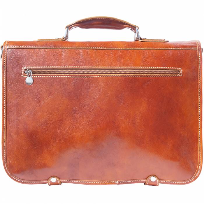 Italian Artisan Handmade Leather Briefcase Made In Italy Unisex - Oasisincentives
