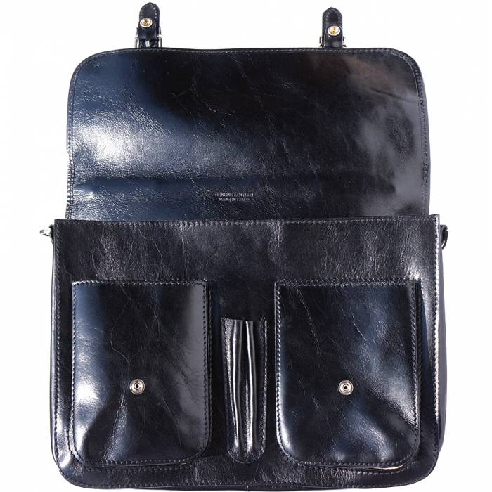 Italian Artisan Unisex Luxury Handmade Briefcase Genuine Calf Leather Made In Italy - Oasisincentives
