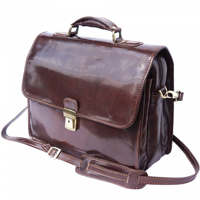 Italian Artisan Men's Luxury Genuine Leather Briefcase Made In Italy - Oasisincentives