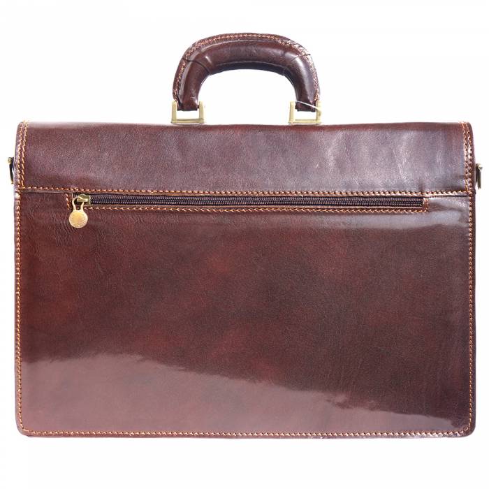 Italian Artisan Business Men HANDMADE Genuine Leather Briefcase Made In Italy - Oasisincentives