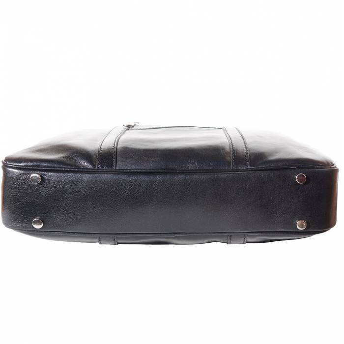 Italian Artisan Gianpaolo Unisex Genuine Calf Leather Briefcase Made In Italy