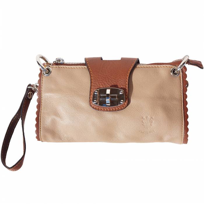 Italian Artisan Be Exclusive Womens Genuine Cow Leather Clutch, Crossbody or Wristlet Made In Italy - Oasisincentives