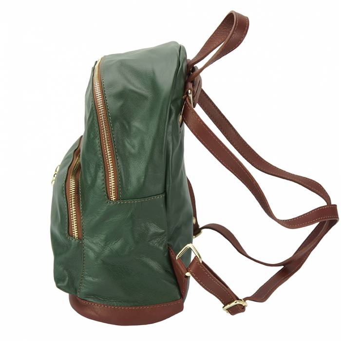 Italian Artisan Carola Unisex Leather Backpack Made In Italy - Oasisincentives