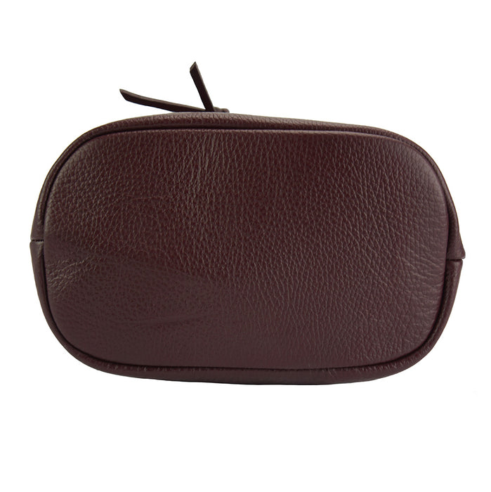 Italian Artisan Letizia Womens Sporty Handbag In Genuine Calfskin Leather Made In Italy