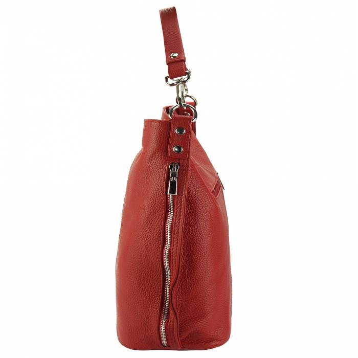 Italian Artisan Donata Womens Luxury Hobo Handbag in Calf-Skin Leather Made In Italy