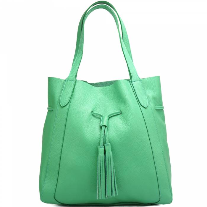 Italian Artisan Prudenzia Womens Leather Tote/Shopping Handbag Made In Italy