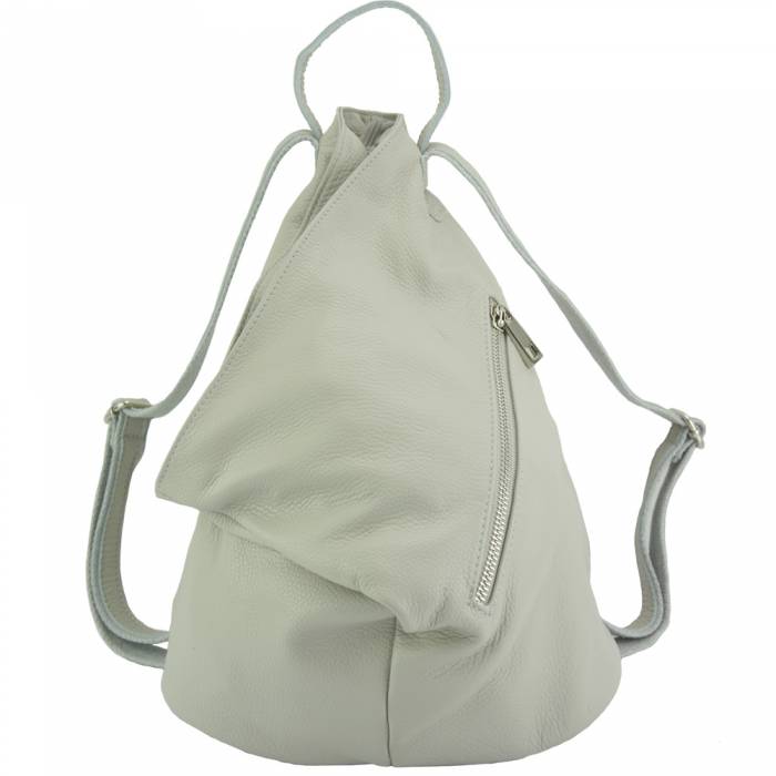 Italian Artisan Clapton Unisex Backpack in Supple Small-Grained Leather Made In Italy - Oasisincentives