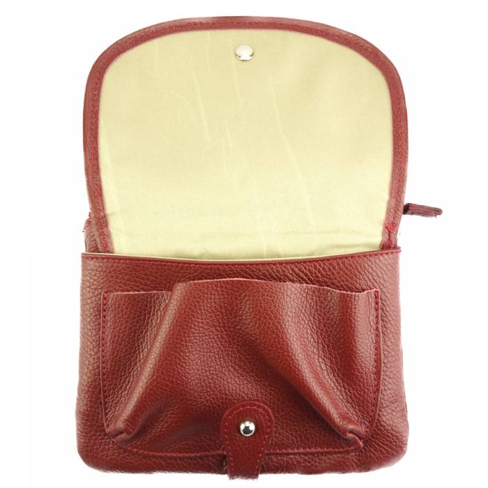 Italian Artisan Pepe Unisex Luxury Waist/Shoulder Bag in Calfskin Leather Made In Italy