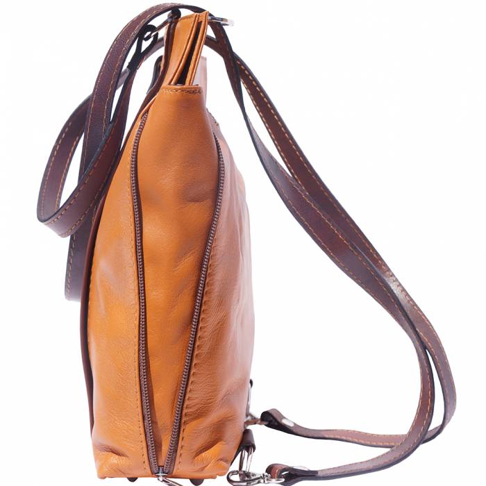 Italian Artisan Womens Leather Hobo Shoulder Backpack Made In Italy