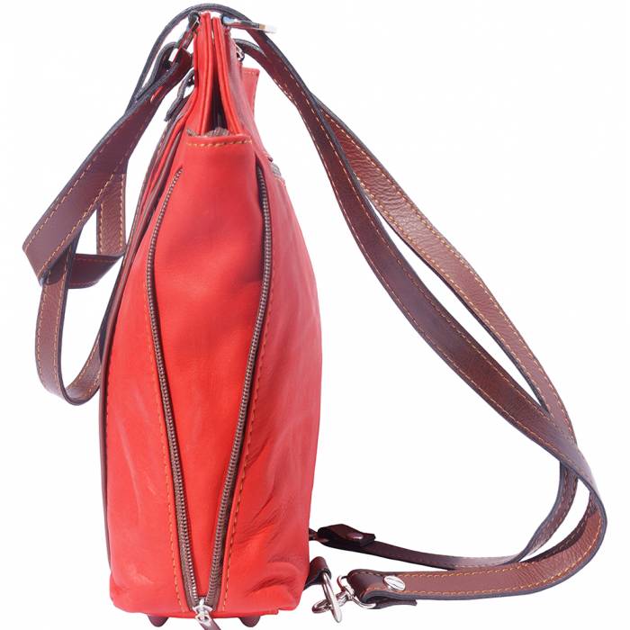 Italian Artisan Womens Leather Hobo Shoulder Backpack Made In Italy