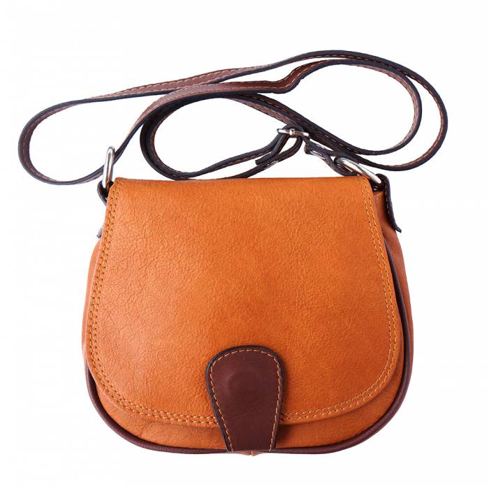 Made In Italy Leather Saddle Crossbody, The Leather Shop