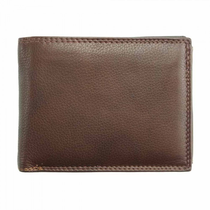 Italian Artisan Leslie Mens Leather Wallet Made In Italy