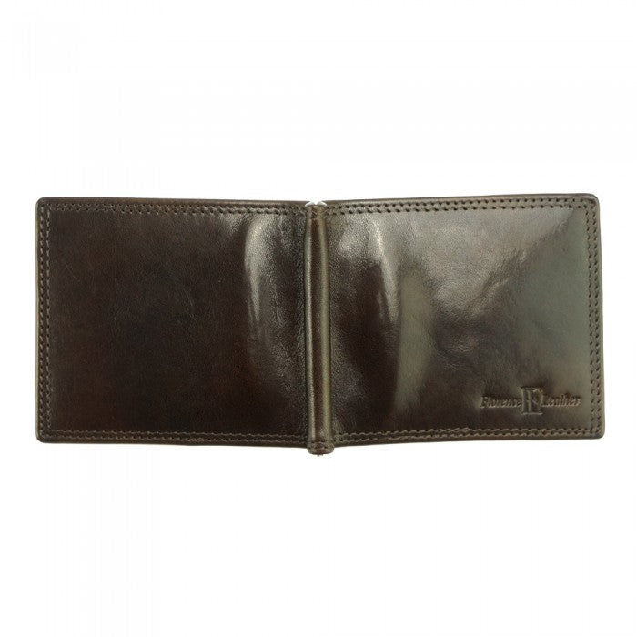 Italian Artisan Gianni V Mens Wallet in Genuine Calfskin Leather Made In Italy