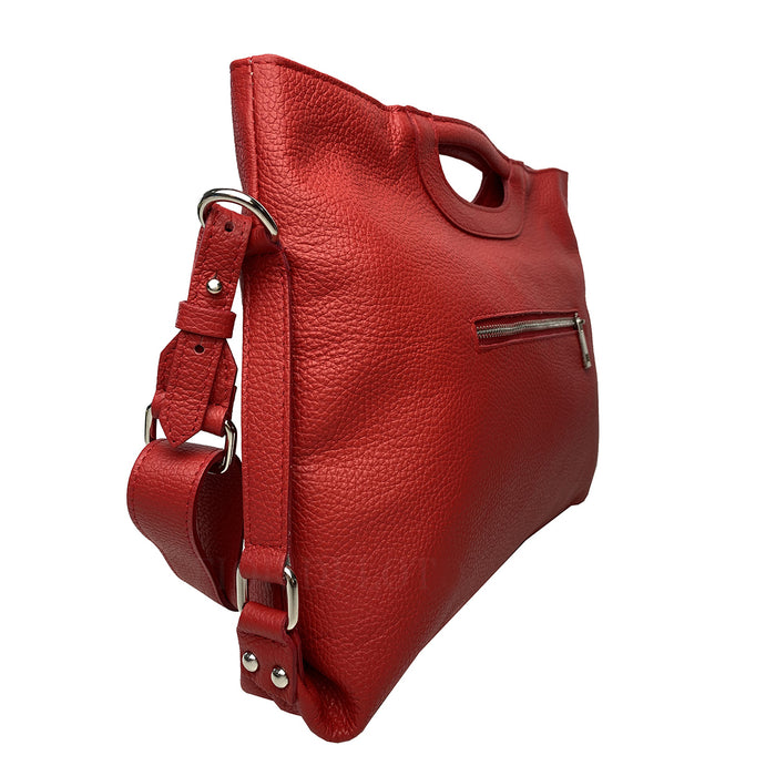 Italian Artisan FIORENZA Womens Leather Shoulder Handbag Made In Italy
