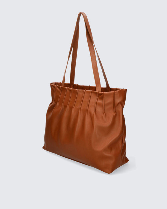 Italian Artisan Womens Luxury Handcrafted Shoulder /Tote Handbag in Genuine Wrinkled Leather Made In Italy