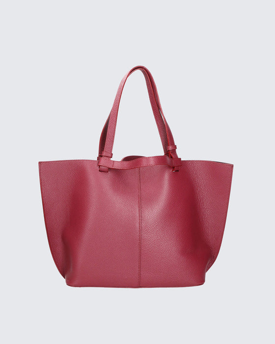 Italian Artisan Womens Handcrafted Tote Handbag In Genuine Sauvage Leather Made In Italy
