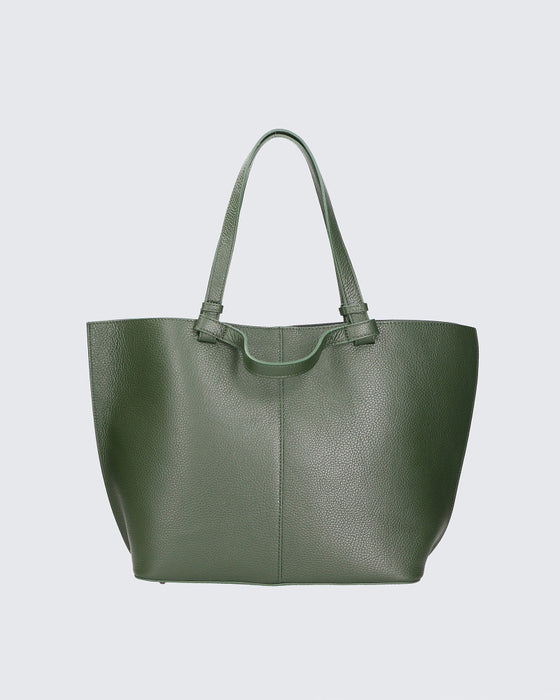 Italian Artisan Womens Handcrafted Tote Handbag In Genuine Sauvage Leather Made In Italy
