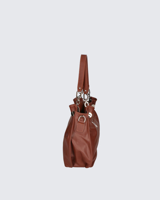 Italian Artisan Womens Handmade Luxury Shoulder Handbag In Genuine Sauvage Leather Made In Italy