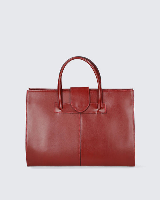 Italian Artisan Womens Handcrafted Luxury Tote Handbag in Genuine Cowhide  Leather Made in Italy