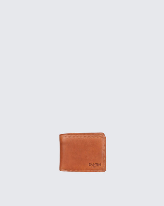 Handcrafted Unisex Single-Compartment Electronic Shoplifting Wallet | Genuine Greased Calfskin Leather