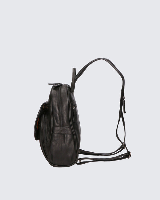 Italian Artisan Santini Men's Handcrafted Backpack | Genuine Greased Calfskin | Made in Italy