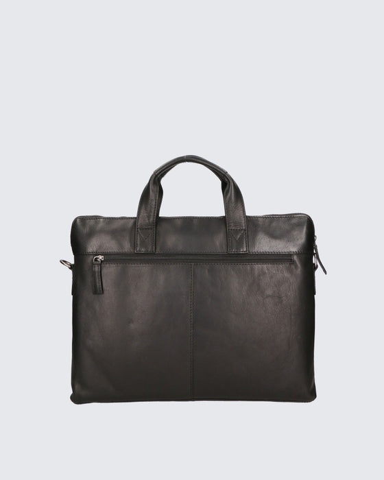 Italian Artisan Santini Briefcase Laptop Bag | Genuine Greased Calfskin | Made in Italy